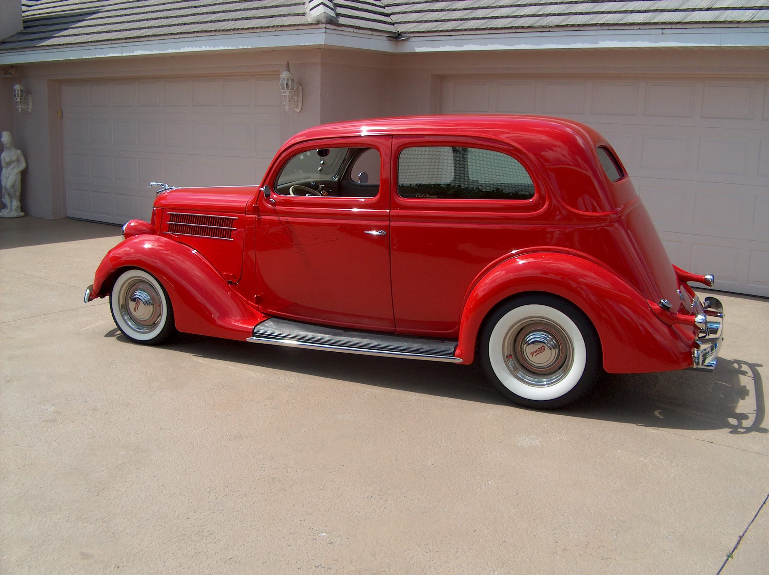 Red w/ White Wall Tires