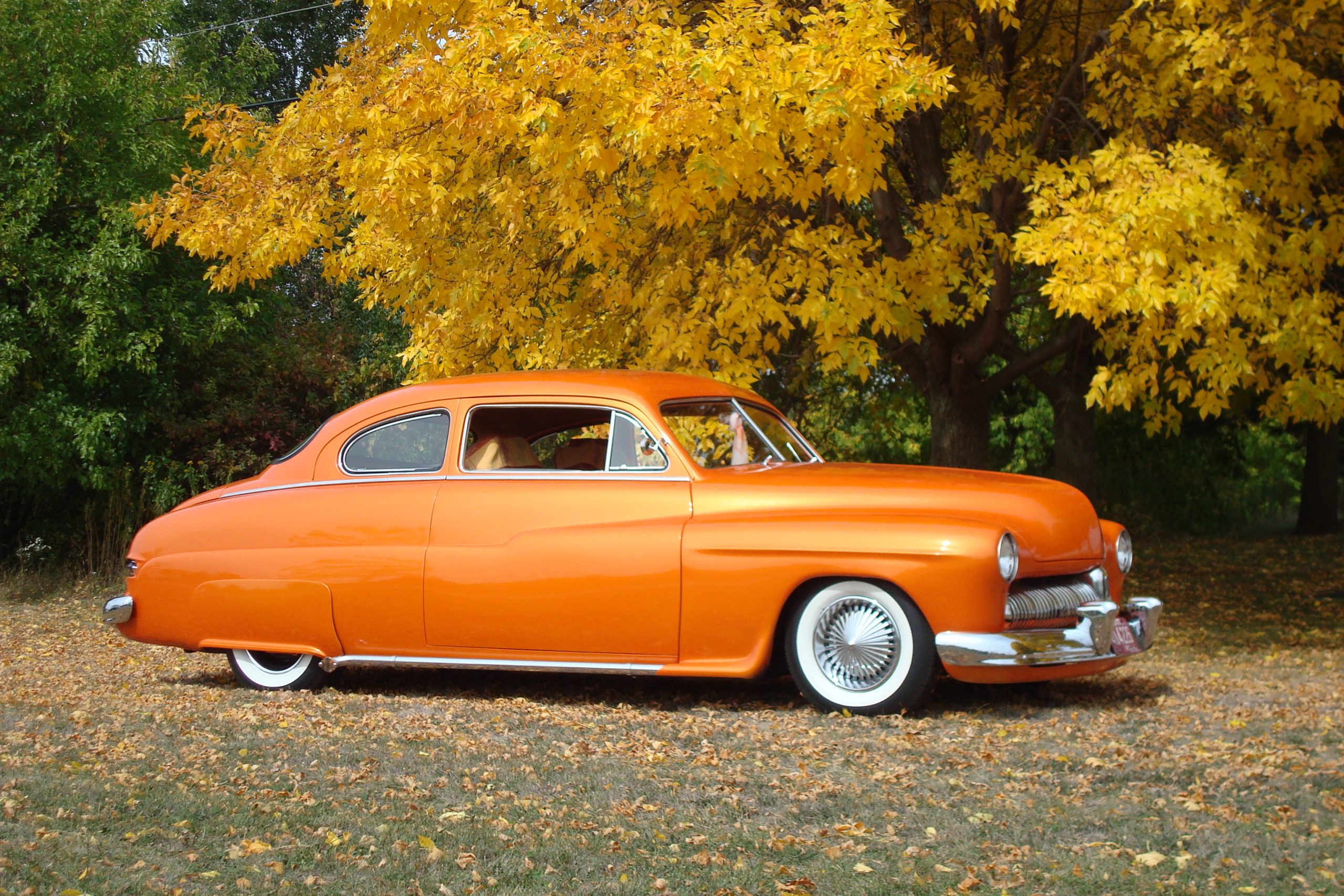 Orange White Wall Tires 3