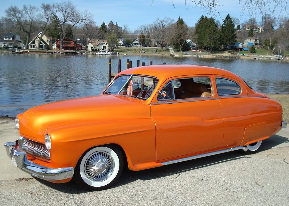 Orange White Wall Tires 6