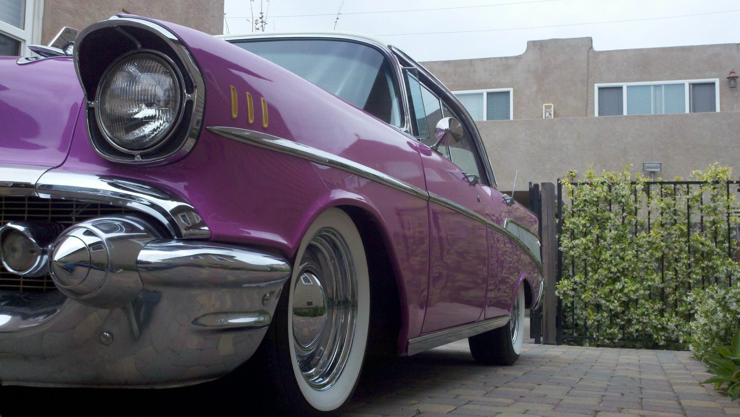 Purple White Wall Tires