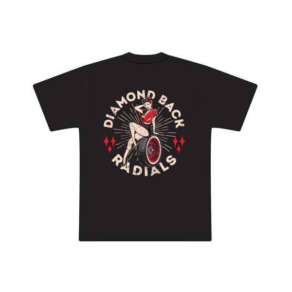 AGirlBlackBack Pin Up Girl T-Shirt