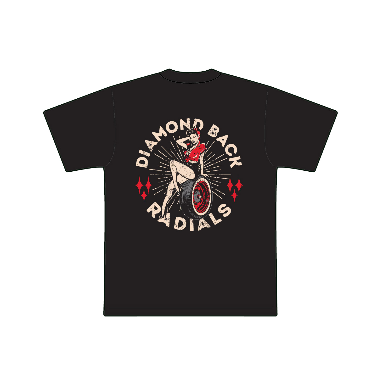 AGirlBlackBack Diamond Back Logo T-Shirt